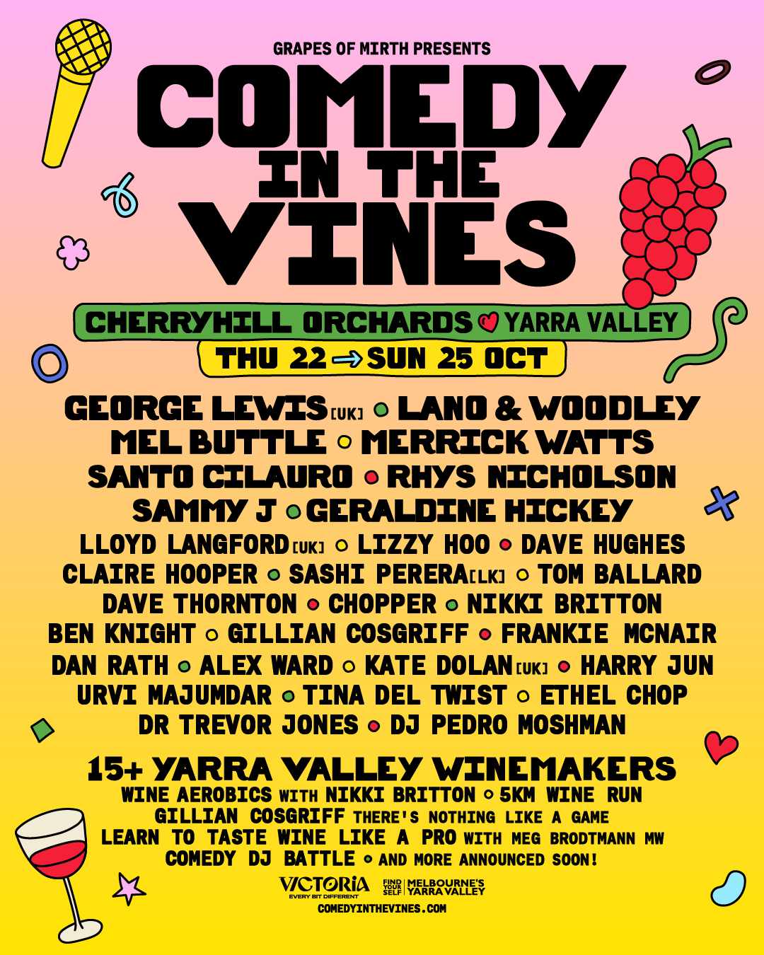 Comedy In the Vines 2026